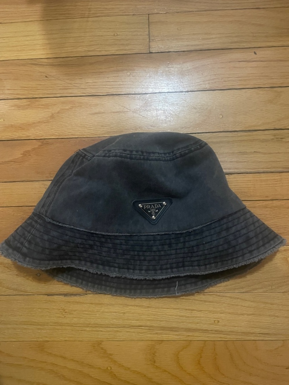 Reworked Prada hardware bucket hat